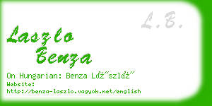 laszlo benza business card